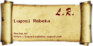 Lugosi Rebeka névjegykártya